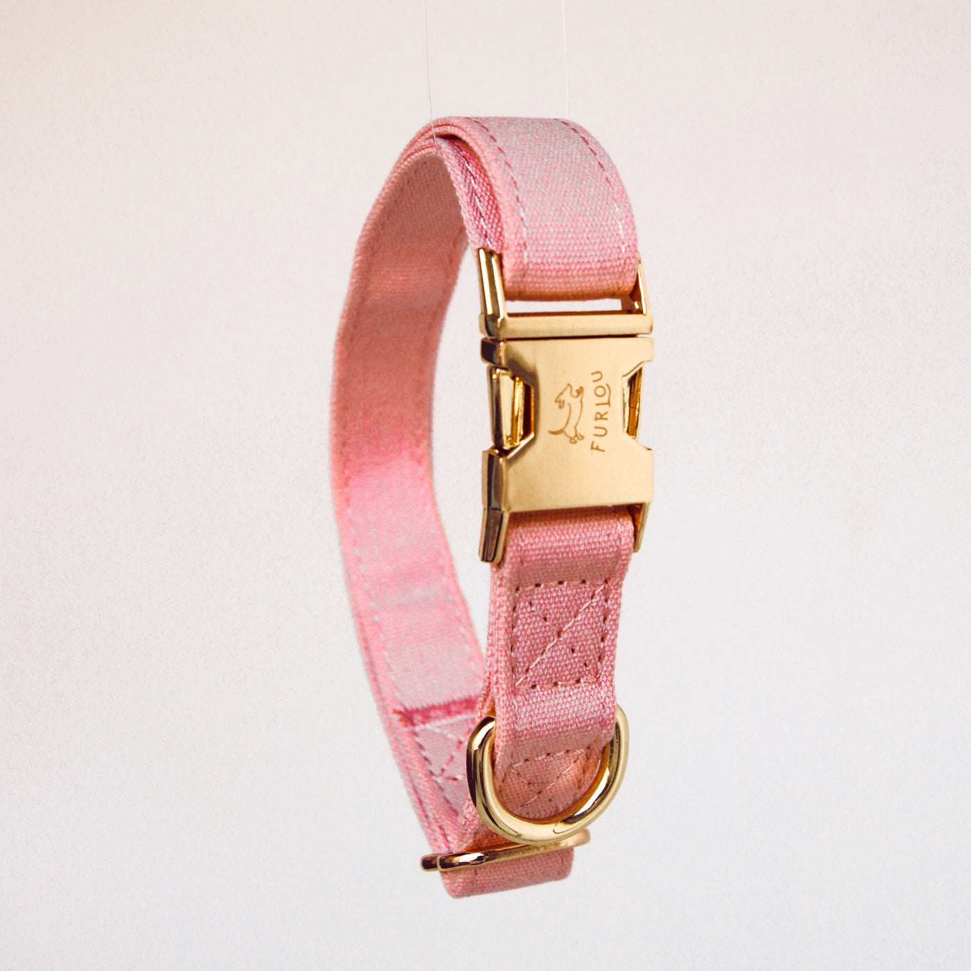 Pink and gold dog collar best sale